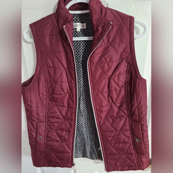 Northern Reflections Quilted Vest Size small Burgandy - Picture 1 of 3